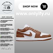 Air Jordan 1 Low “Light Brown/White” DC0774-202 - 1