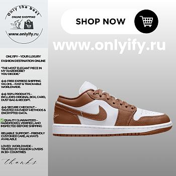 Air Jordan 1 Low “Light Brown/White” DC0774-202