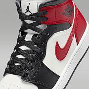 Air Jordan 1 Mid “White/Black/Gym Red” BQ6472-160 - 3