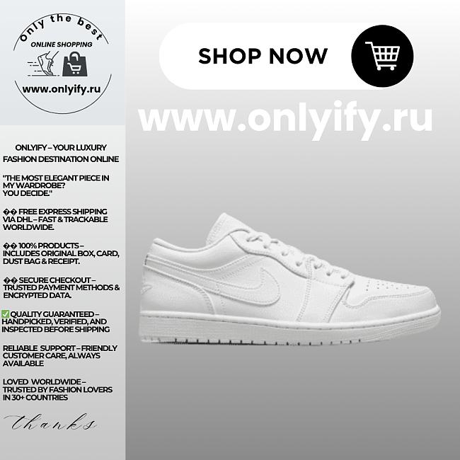 Air Jordan 1 Low “Triple White” 553558-136 - 1