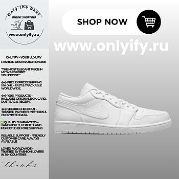 Air Jordan 1 Low “Triple White” 553558-136