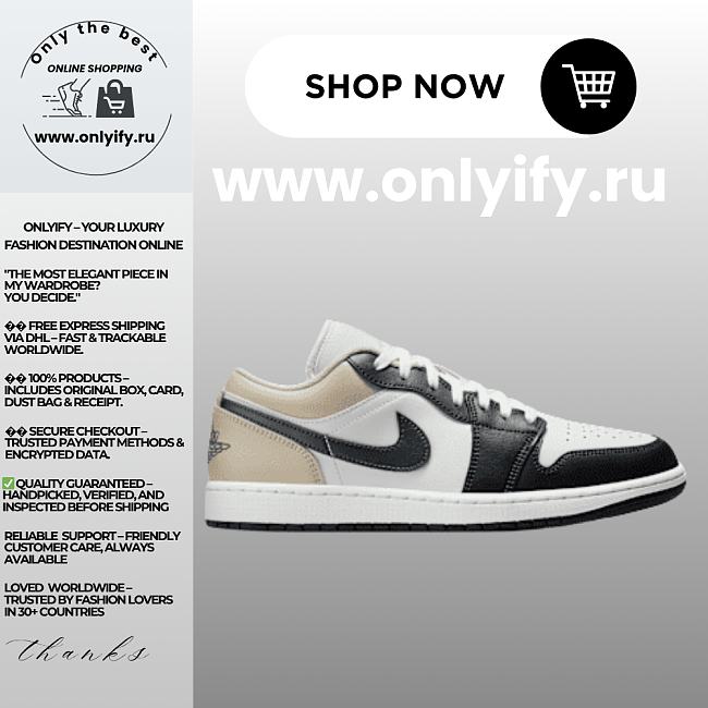 Air Jordan 1 Low “Black/White/Sail” 553558-153 - 1