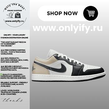 Air Jordan 1 Low “Black/White/Sail” 553558-153