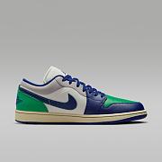 Air Jordan 1 Low “Lucky Green/Blue/White” 553558-147 - 4