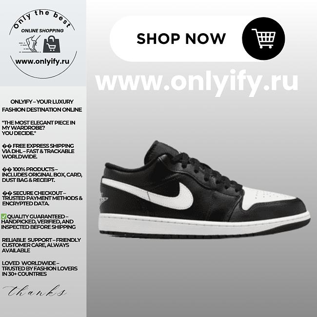 Air Jordan 1 Low “Black/White” 553558-043 - 1