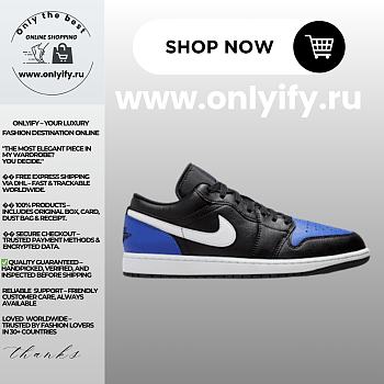 Air Jordan 1 Low “Game Royal/Black” 553558-042
