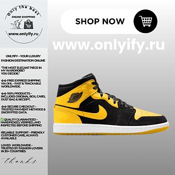 Air Jordan 1 Mid “Yellow Ochre/Black” HJ6654-071