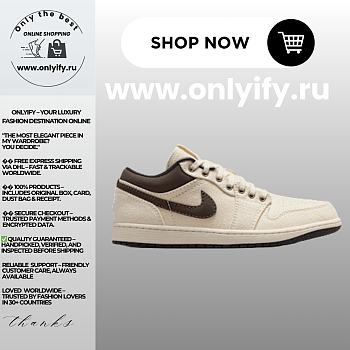 Air Jordan 1 Low “Sail/Brown” IB8058-110