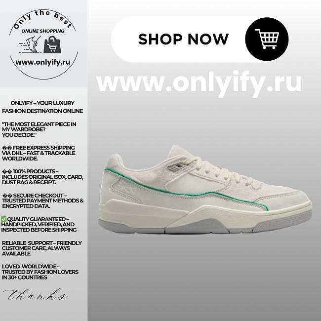 Jordan Flight Court SE “Sail/Green Glow” IH3365-030 - 1