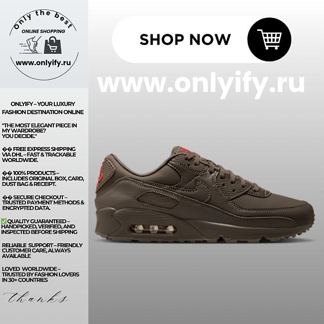 Nike Air Max 90 Essential+ “Baroque Brown/University Red” IH2063-201 - 1