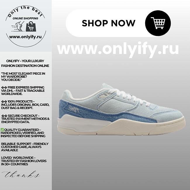 Jordan Flight Court SE “Summit White/Washed Denim” IB4414-100 - 1