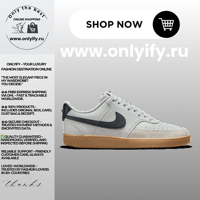 Nike Court Vision Low “Photon Dust/Midnight Navy/Gum” IB2998-003 - 1