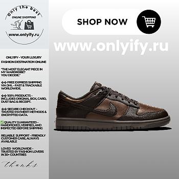 Nike Dunk Low Retro Premium “Dark Brown/Black” HQ1979-001