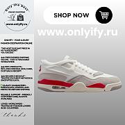 Air Jordan 4 RM Sail/College Grey/Coconut Milk/Fire Red HF8126-100 - 1