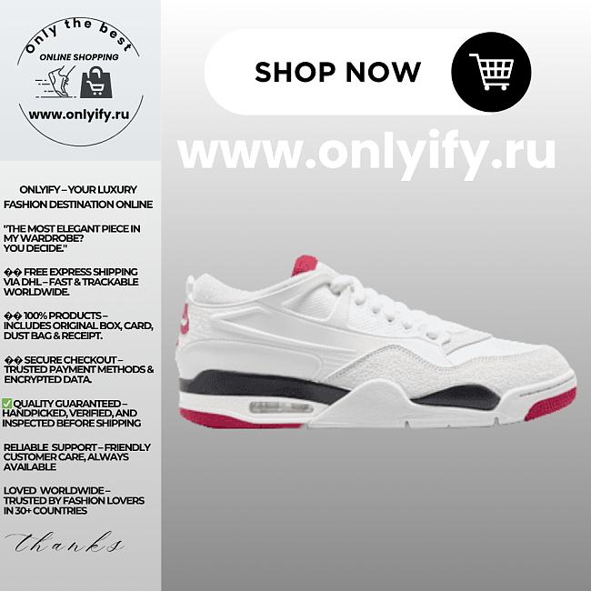 Nike Air Jordan 4RM “White/Black/Neutral Grey/Varsity Red” FQ7939-102 - 1