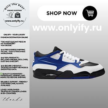 Nike Air Jordan 4 Retro “White/Blue/Black” FQ7939-007