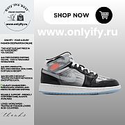 Jordan 1 Low “Black/Ice Blue” – HF3210-001 - 1