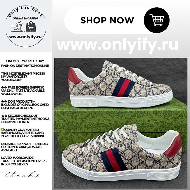 Gucci GG Supreme Ace Sneaker – 760775 FACMZ 40499 - 1