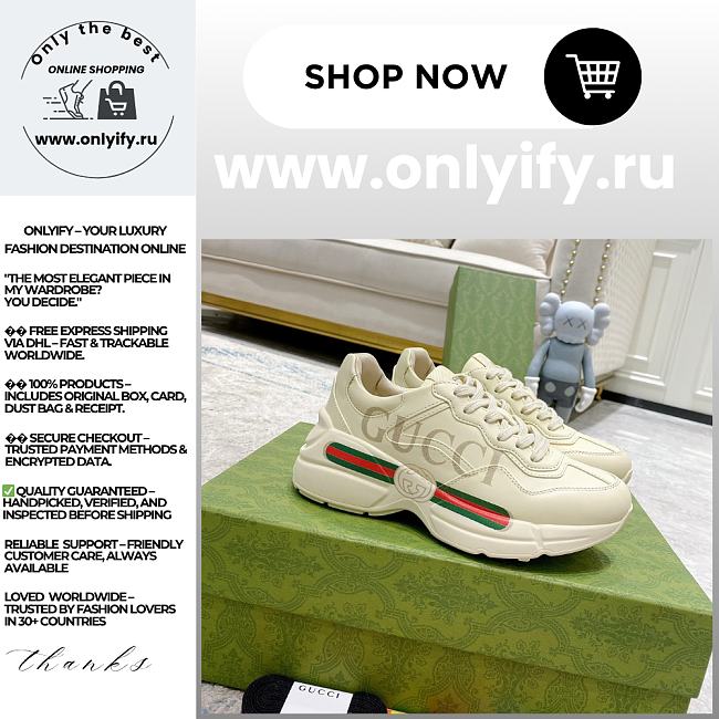 Gucci Rhyton Logo Sneaker – 500877 DRW00 95229 - 1