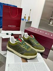 Men's Gucci Re-Web Sneaker in Olive Green – 831661 AAEX3 3343 - 5