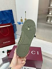 Men's Gucci Re-Web Sneaker in Olive Green – 831661 AAEX3 3343 - 4