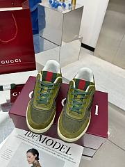 Men's Gucci Re-Web Sneaker in Olive Green – 831661 AAEX3 3343 - 2