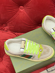 Men's Gucci Screener Sneaker in Beige and Neon Yellow – 838984 9Y920 96444 - 4
