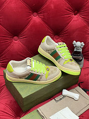 Men's Gucci Screener Sneaker in Beige and Neon Yellow – 838984 9Y920 96444 - 3