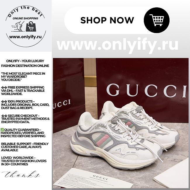 Women's Gucci 2.0 Sneaker in White and Grey Mesh & Leather – 816489 FAD6Q 8745 - 1