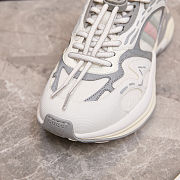 Women's Gucci 2.0 Sneaker in White and Grey Mesh & Leather – 816489 FAD6Q 8745 - 3