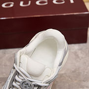 Women's Gucci 2.0 Sneaker in White and Grey Mesh & Leather – 816489 FAD6Q 8745 - 2