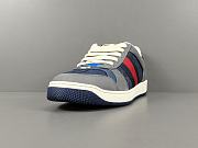 Men’s Gucci Screener Sneaker in Grey Suede with Web – 576223 FAA3T 4551 - 5