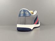 Men’s Gucci Screener Sneaker in Grey Suede with Web – 576223 FAA3T 4551 - 6