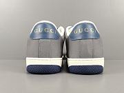 Men’s Gucci Screener Sneaker in Grey Suede with Web – 576223 FAA3T 4551 - 4