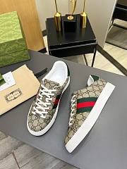 Gucci Ace Sneaker with Web in Beige and Ebony Supreme – 760774 FACMZ 9746 - 4