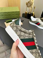 Gucci Ace Sneaker with Web in Beige and Ebony Supreme – 760774 FACMZ 9746 - 5