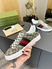 Gucci Ace Sneaker with Web in Beige and Ebony Supreme – 760774 FACMZ 9746 - 6