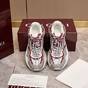 Men’s Gucci 2.0 Trainer in Bordeaux and Grey Fabric – 814040 FAD5T 87542 - 6