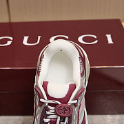 Men’s Gucci 2.0 Trainer in Bordeaux and Grey Fabric – 814040 FAD5T 87542 - 4