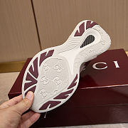 Men’s Gucci 2.0 Trainer in Bordeaux and Grey Fabric – 814040 FAD5T 87542 - 3
