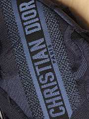 Christian Dior Saddle Handbag Camouflage Embroidered Canvas Medium Blue 2672312 - 5