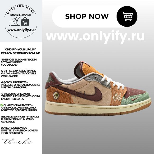 Air Jordan 1 Retro Low OG x Zion Williamson “Voodoo” DZ7292-200 - 1
