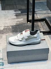 Prada America’s Cup Original Sneakers “White/Grey” Velcro Edition - 5