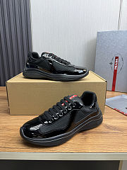 Prada America’s Cup Sneakers “Black” – Patent Leather & Technical Fabric - 6