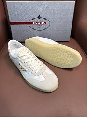 Prada Downtown Bold Nylon and Suede Sneakers “Ivory” - 6