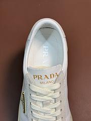 Prada Downtown Bold Nylon and Suede Sneakers “Ivory” - 4