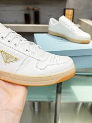 Prada Downtown Nappa Leather Sneakers “Ivory” - 4
