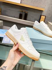 Prada Downtown Nappa Leather Sneakers “Ivory” - 3
