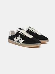 AmiriPacific Suede Sneakers “Black” with Three-Star Appliqué - 3