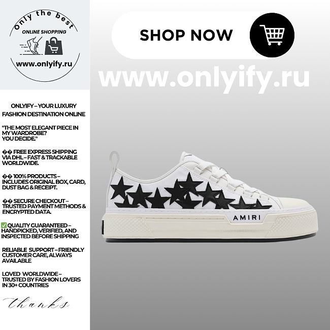 Amiri Stars Court Low “White/Black” - 1
